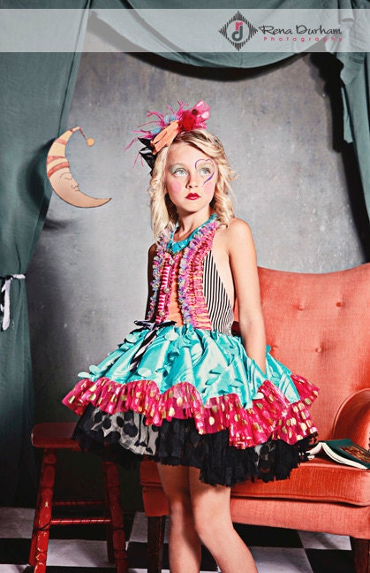 Reserved for Kelly Urso, Size 10/12, As seen in Babiekins Magazine, The Mad Hatter Dress