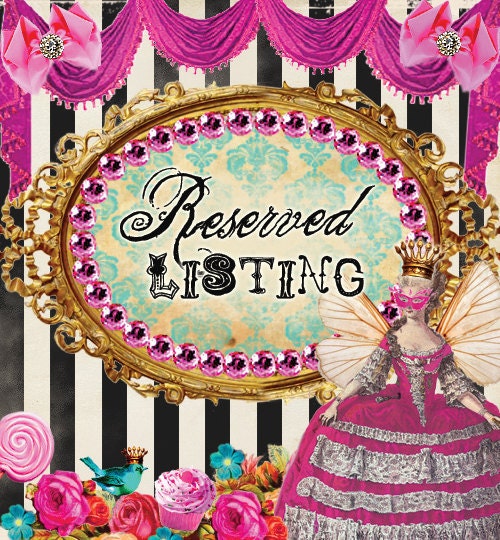Reserved for Erin, sash
