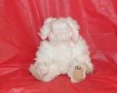 White Bunny. Sweet Pea and Jasmine Scented Wax Dipped .