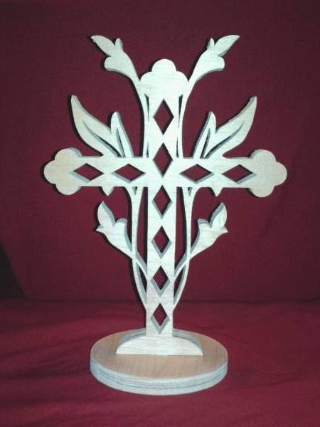 Floral Fretwork Cross