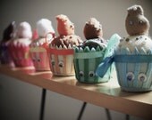Half Dozen Felt Cupcakes