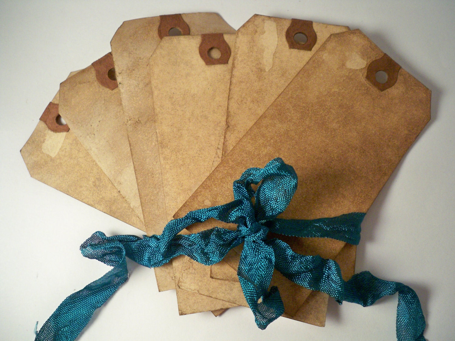 100 LARGE Hang Tag Gift Tag. Vintage Wedding. Invitation. Save The Date. Price Tag. Shabby. Chic. Stained. Distressed. Blank. Rustic. DARK.