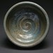 Wood-fired Bowl with Blue, Yellow, and Green Ochre Celadon Liner and Glaze Stripes