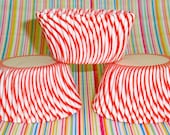 40 Retro Carnival Red & White Circus Candy Striped Cupcake Liners Big Top Party Picnic Pixie Cake Cases