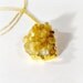 Yellow Citrine Necklace Druzy Necklace Yellow Gold Dipped Jewelry Drusy Jewellery November Birthstone Stalactite Pendant Chain N-138
