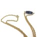 Iolite Necklace Gold Jewelry Gemstone Jewellery Chain Purple Periwinkle Violet Iridescent Bright Unique Bead Bar N-229