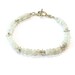 Rainbow Moonstone Bracelet Sterling Silver Jewelry Natural Gemstone Jewellery Iridescent Star Fashion Everyday Minimal Summer Fashion B-273