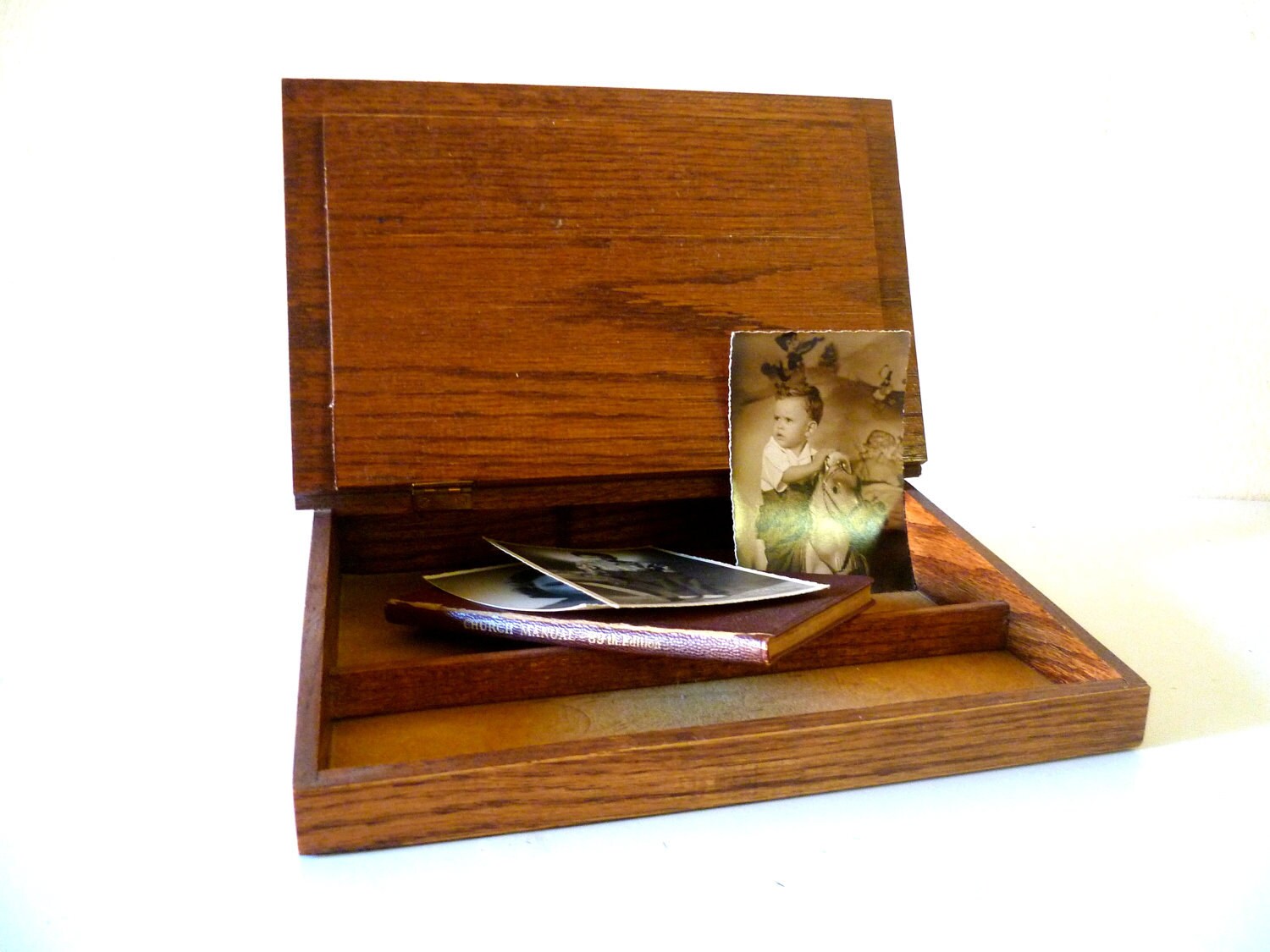 Portable Writing Desk/ Wood Box by Nuvegriz on Etsy