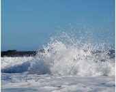 Ocean photograph, wild waves, blue nature photograph, set of 2, 8x8, digital print - titled: African Waves