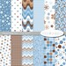 Tegan Baby Boy - Digital Scrapbook Paper Pack -- INSTANT DOWNLOAD