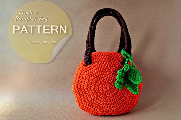 Crochet Pattern Crochet Pumpkin Bag
