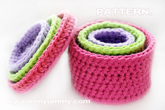 Crochet Pattern Crochet Boxes