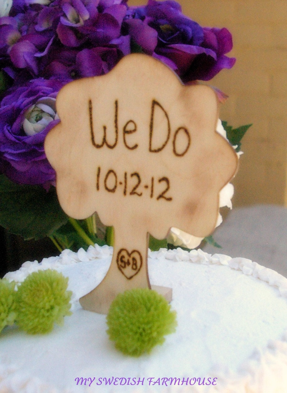 CAKE TOPPER Table Numbers CENTERPIECE Tree Personalized Rustic Woodland Wedding Centerpiece