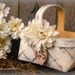 Flower Girl Basket Rustic Wedding Decor Your Choice of Color and Flower
