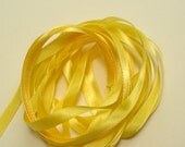 10 yds 1/4" Satin Ribbon - Canary