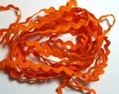 Orange Rick Rack Trim - 1/2" Polyester - 5 yards
