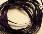 10 yds of 1/8" Double-Faced Satin Ribbon in Plum