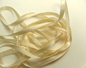 Satin Ribbon - 10 yds 1/4" Ivory