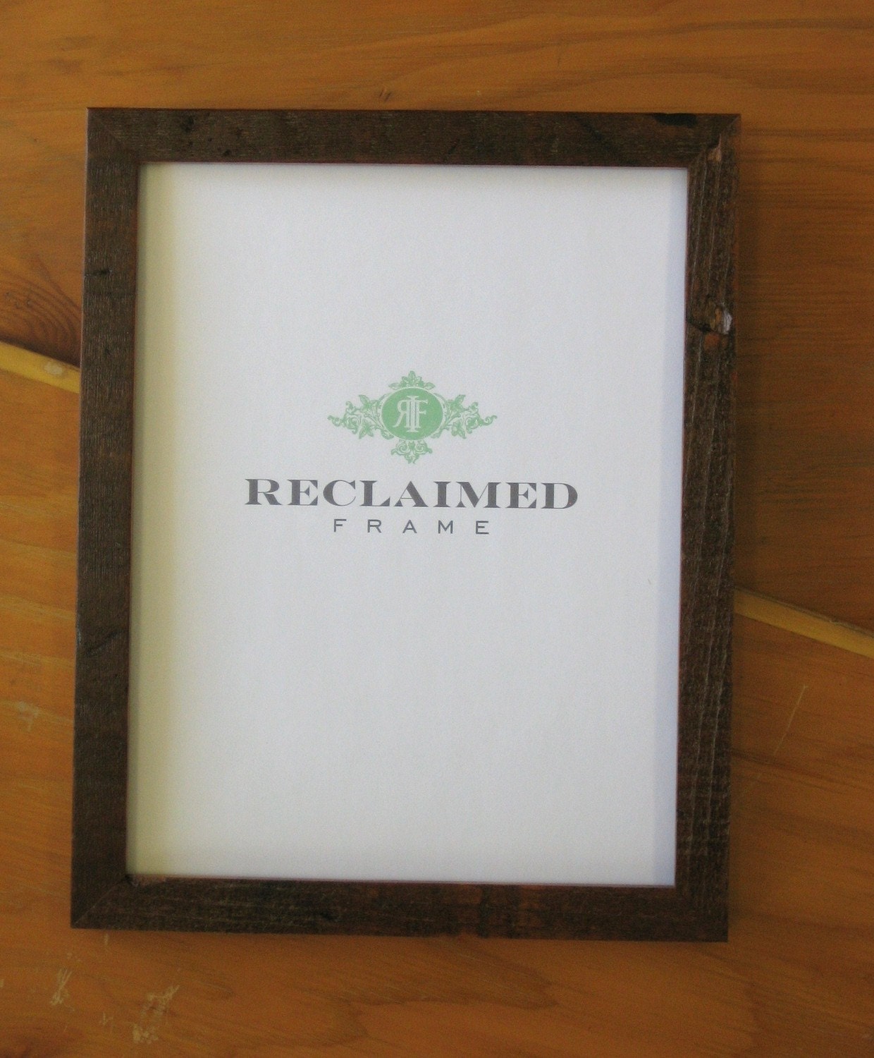 11 x 14 Reclaimed Wood Picture Frame with Pecan by reclaimedframe