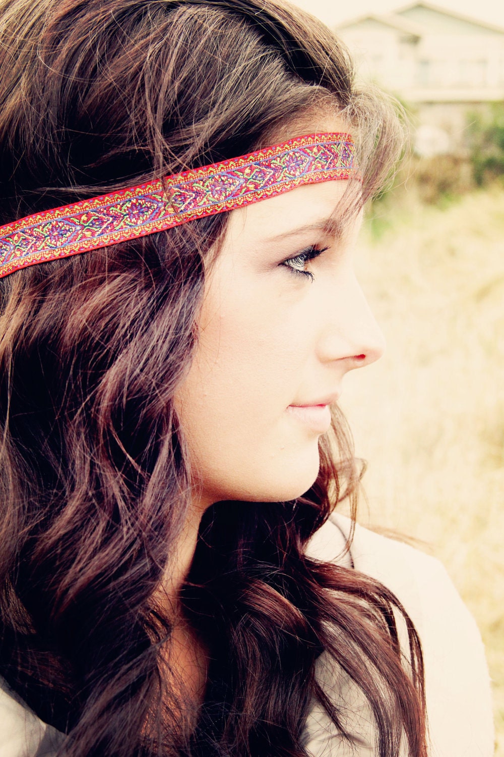 The Moroccan Sun Bohemian Headband, Glorious Colors, beautiful ornate detail, Exotic
