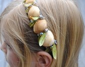 Golden shell crown headband