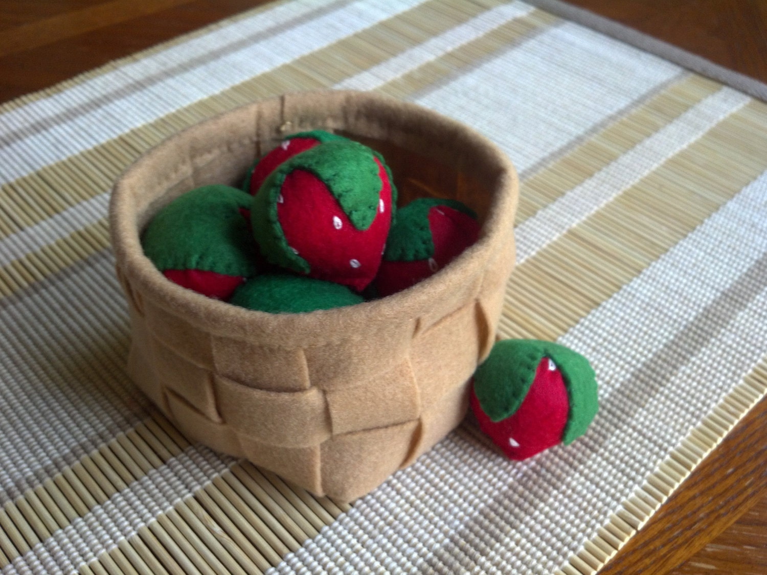 Eco Friendly Strawberries in Basket