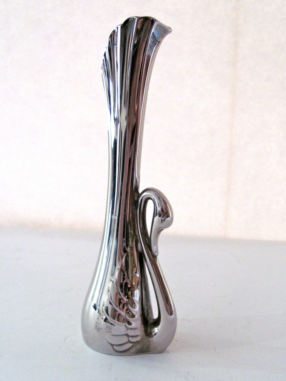 Vintage Silver Swan Vase by Bluemooncollection on Etsy
