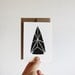 Arrowhead stationery set in BLACK, pack of 5