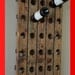 Distressed Wine Rack Riddling Style Wall Hanging (Walnut)