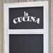 Kitchen Chalkboard With Ledge Wood Framed No Vinyl