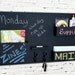 Chalkboard Mail Organizer Wall Mounted With Hooks