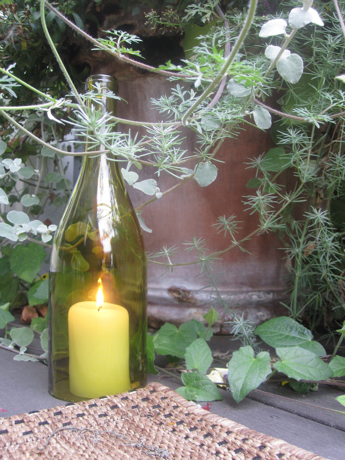Wine Bottle Candles