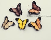 Felt Autumn Butterfly Decoration,Set of 5