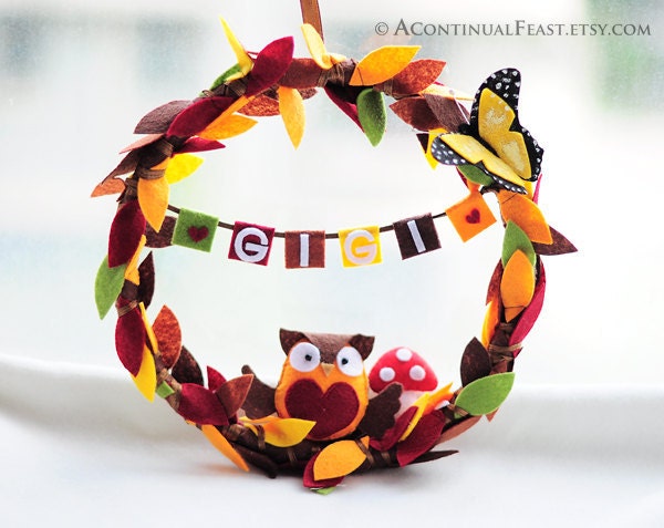 Door Wreath&Wall hanging Custom name