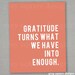 Gratitude Inspirational Print