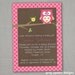 Look Whoo Owl Baby Shower Invitation