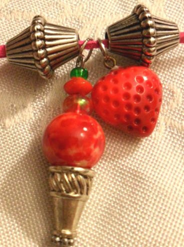 Strawberry Ice Cream Necklace
