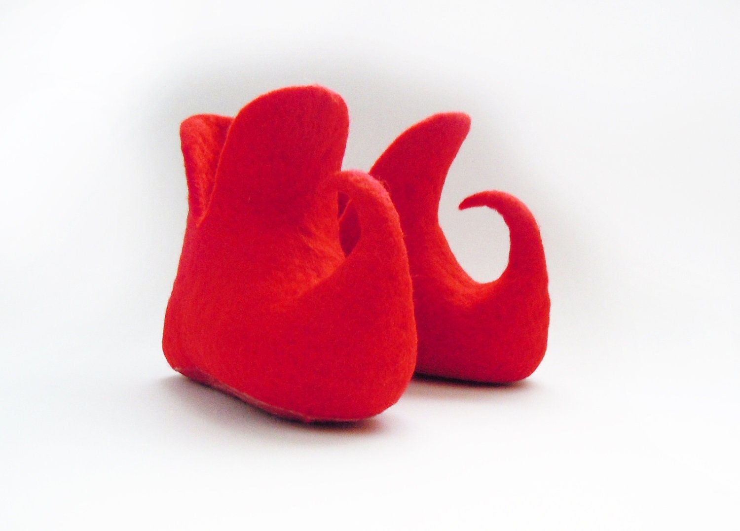 Felted adult size slippers GNOME SHOES