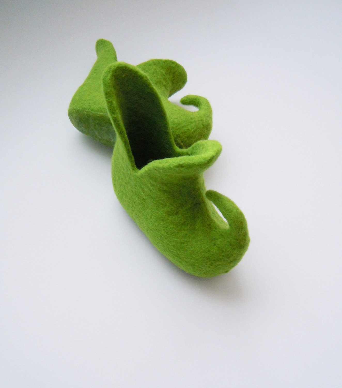 Felted adult size slippers GNOME SHOES