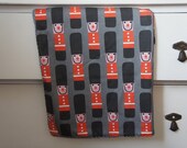 London themed charcoal Grey Toy Soldier: Double Sided Organic Cotton and Poly Fleece blanket , royal palace Jubilee organic baby Blanket