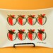 FOR IKE ONLY - Georges Briard Strawberries Bent Glass tray