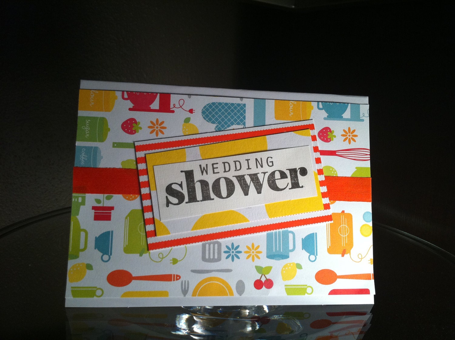 Handmade Wedding Shower Card (Ready to Ship)