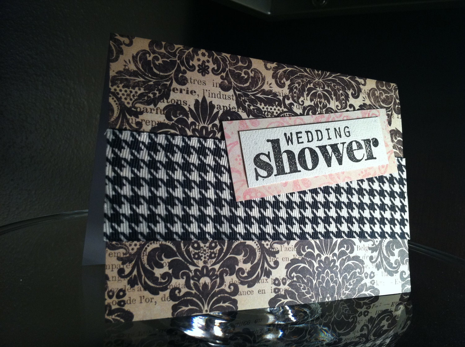 Handmade Wedding Shower Card (Ready to Ship)