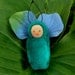 Bright pink fairy baby ornament