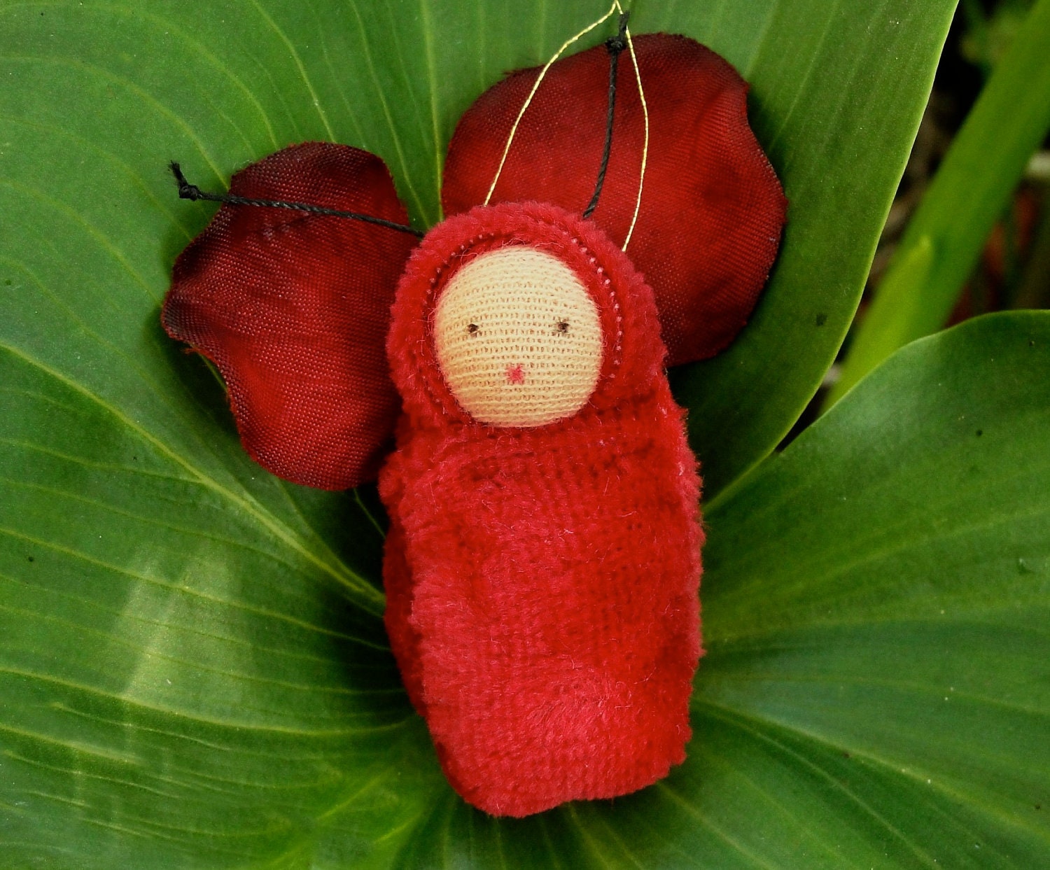 Forest green fairy baby ornament