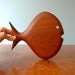 Super Mod Teak Fish Wall Art