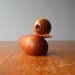 Danish Modern Teak Duck Figurine - Skjode Style
