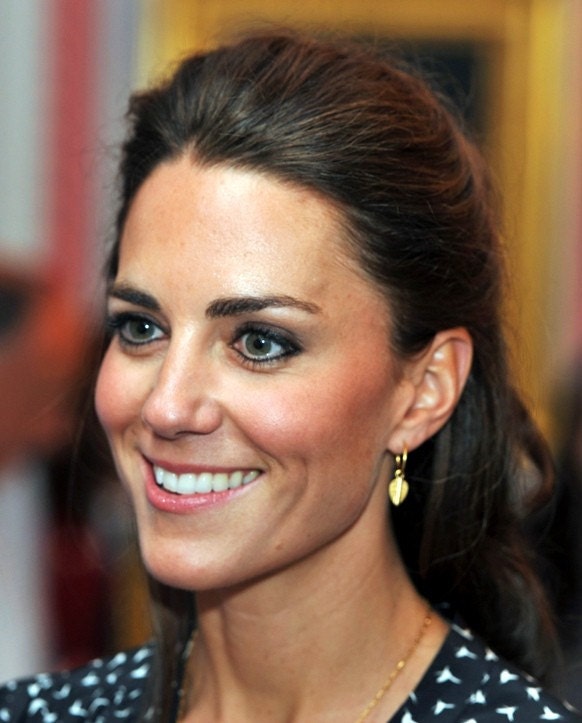 Gold Leaf Earrings Inspired By The Ones Seen On Duchess of Cambridge / Kate Middleton