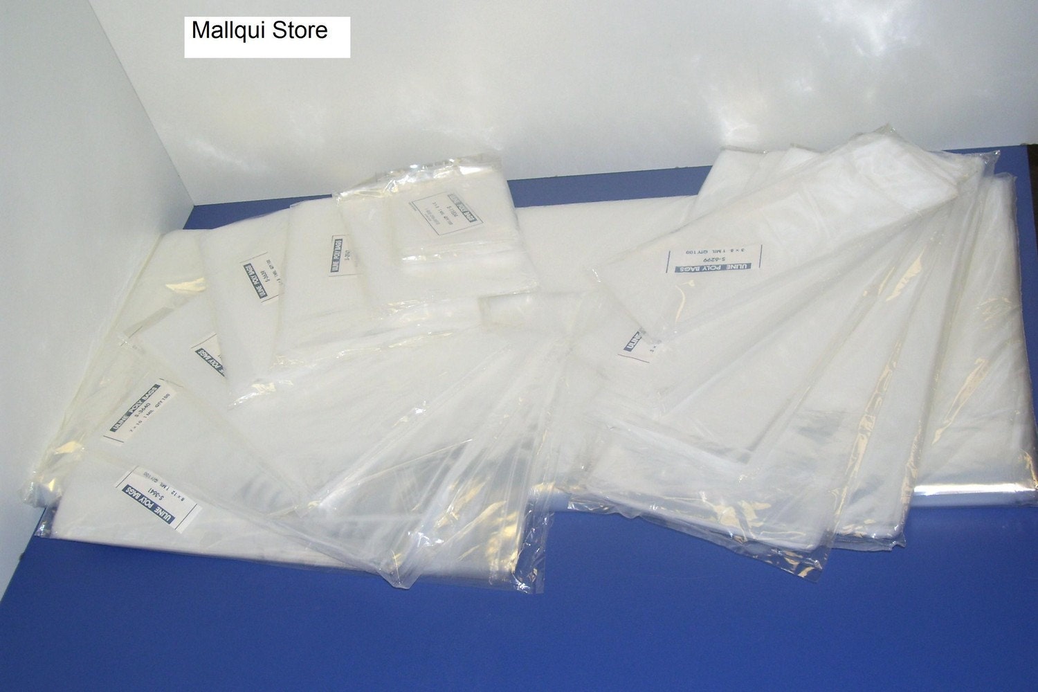 100 Clear 9 x 12 Poly bags 1 MIL plastic flat open top