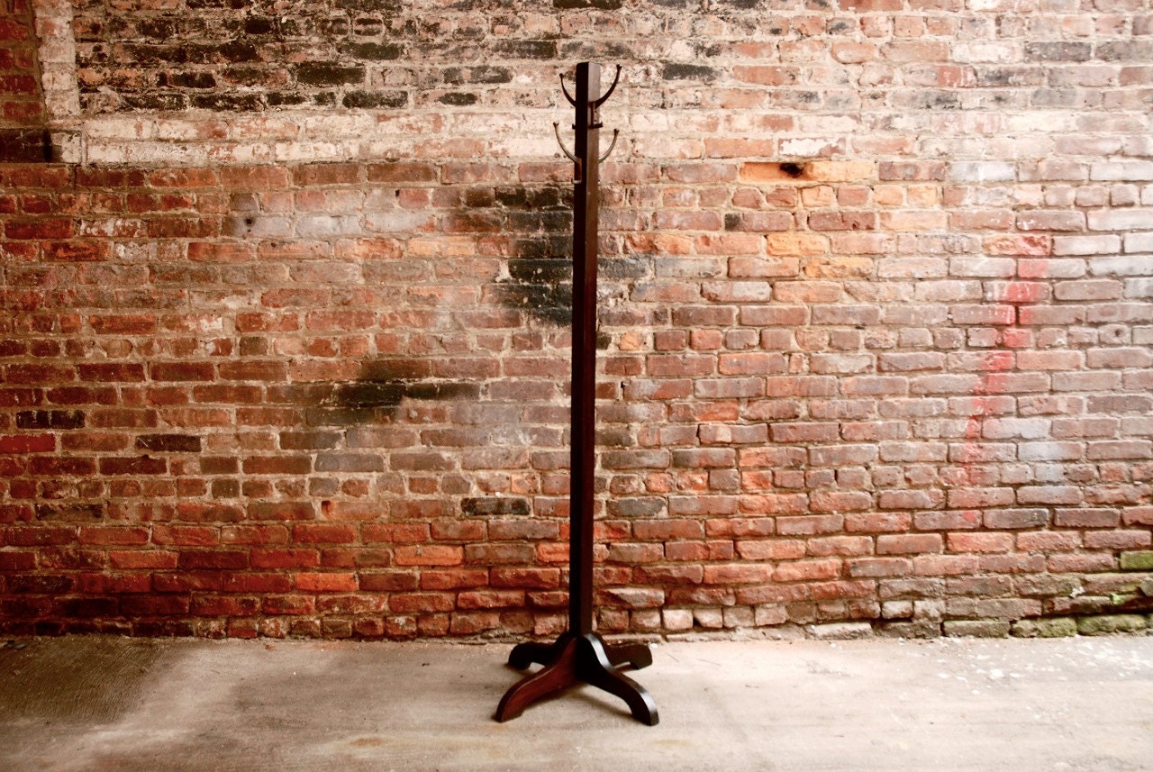 Antique Wooden Coat Rack / Free NYC Curbside Delivery